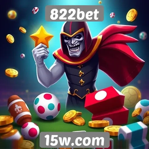 Variedade de jogos disponíveis na 822bet